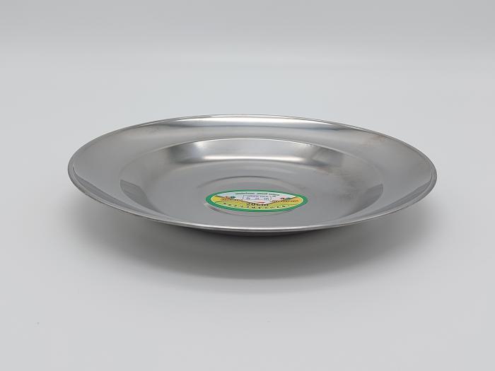 Тарілка з нержавіючої сталі дрібна d 24 см (438599895) - фото 3 Тарілка з нержавіючої сталі дрібна d 24 см (438599895) - фото 3