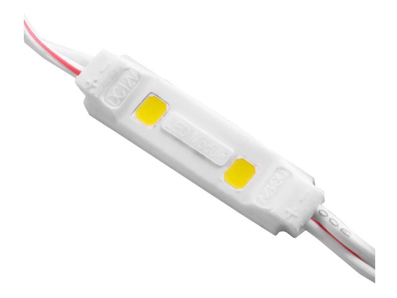 Светодиодный модуль SMD3528 2 LED 12В 0.3Вт 25 30Лм IP65 6500К холодный белый (2408)