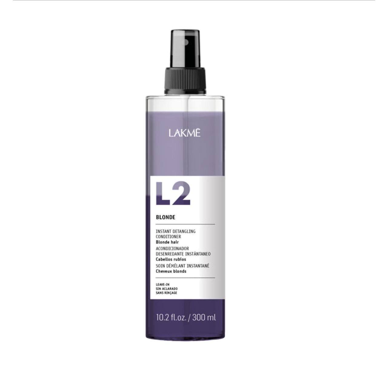 Кондиционер двухфазный Lakme L2 Blonde для осветленных или седых волос 300 мл
