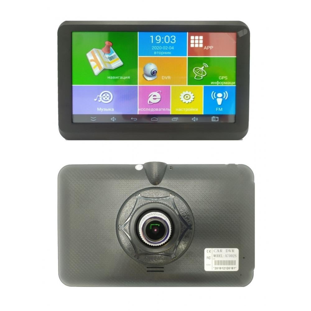 Навігатор-відеореєстратор автомобільний GPS DVR Android A732 512mb\8 Гб 7" FM microSD (10610106) - фото 2 Навігатор-відеореєстратор автомобільний GPS DVR Android A732 512mb\8 Гб 7" FM microSD (10610106) - фото 2