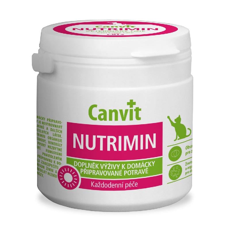 Добавка кормовая витаминная для котов Canvit Nutrimin комплекс для обмена веществ 150 г (can50740)