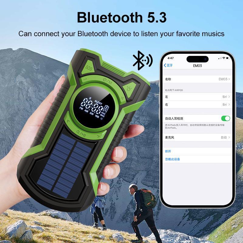 Повербанк Bluetooth IP65 з ліхтариком і сонячною зарядкою - фото 6 Повербанк Bluetooth IP65 з ліхтариком і сонячною зарядкою - фото 6