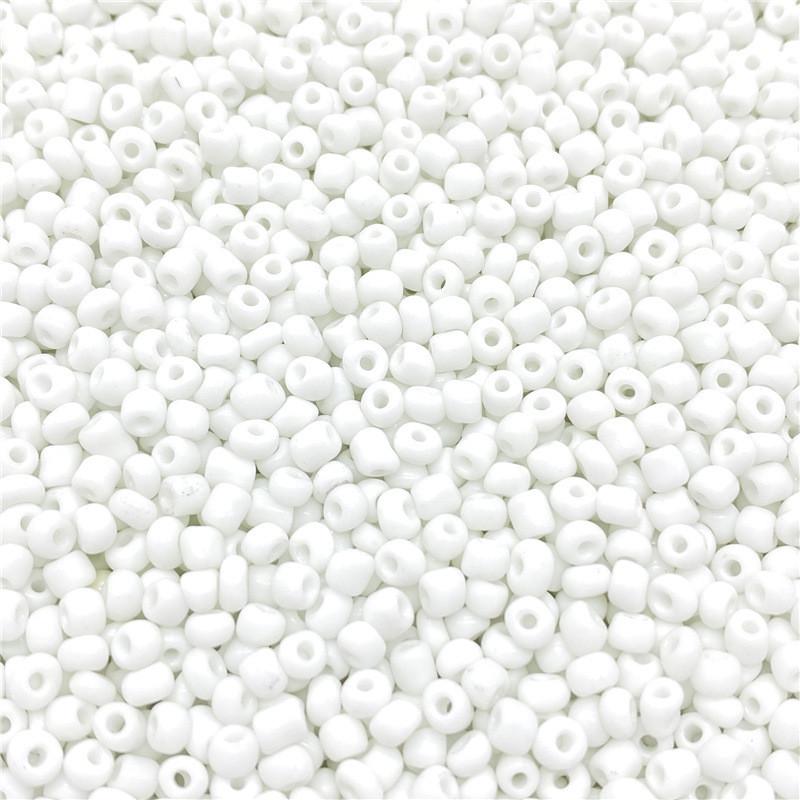 Бисер натуральный 2 мм 50 г Белый (БР0002н02)