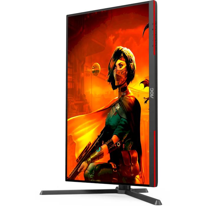Монитор AOC IPS 3840x2160 160 Гц Pivot 27" Black-Red (U27G3X/BK) - фото 7