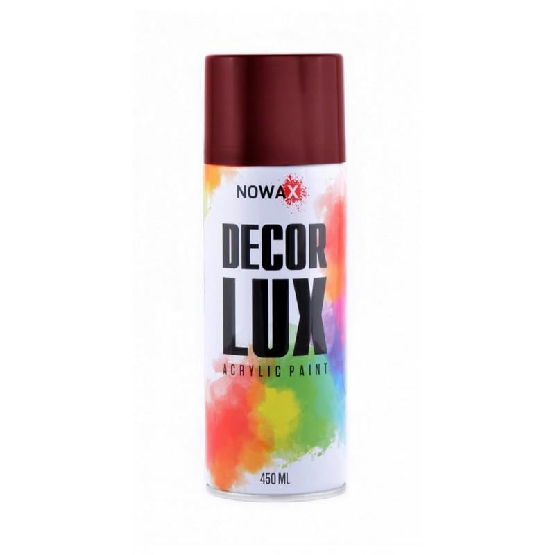 Фарба акрилова NOWAX Decor Lux глянсова 450мл Червоне вино (3005)