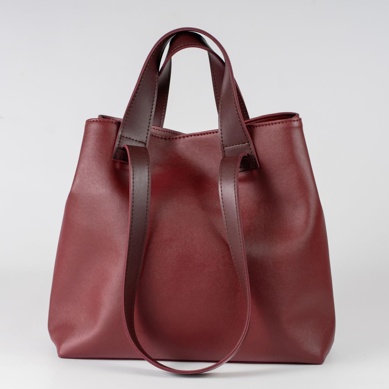 Сумка женская тоут XENIA № 29-24 Бордовый - фото 1 Сумка женская тоут XENIA № 29-24 Бордовый - фото 1