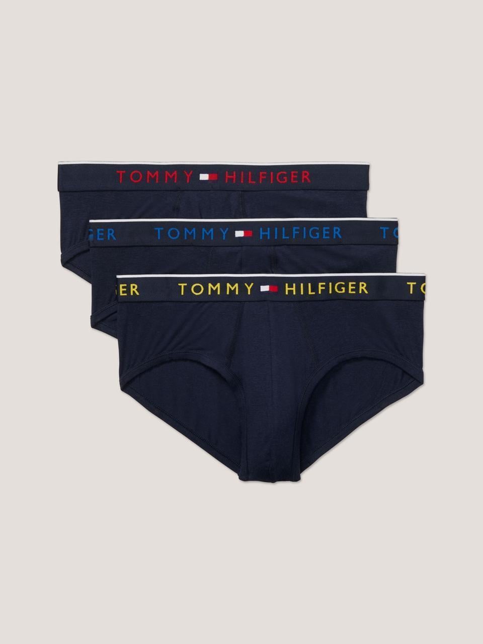 Набор трусов мужских-брифов Tommy Hilfiger Essential Luxe Stretch Brief 3 шт. S Синий (2950448075)