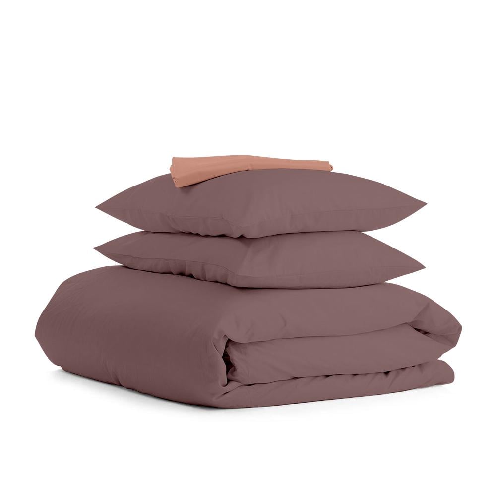Комплект евро постельного белья Cosas Ranfors ChocolateBrick 200х220 см на резинке (4822052065365)