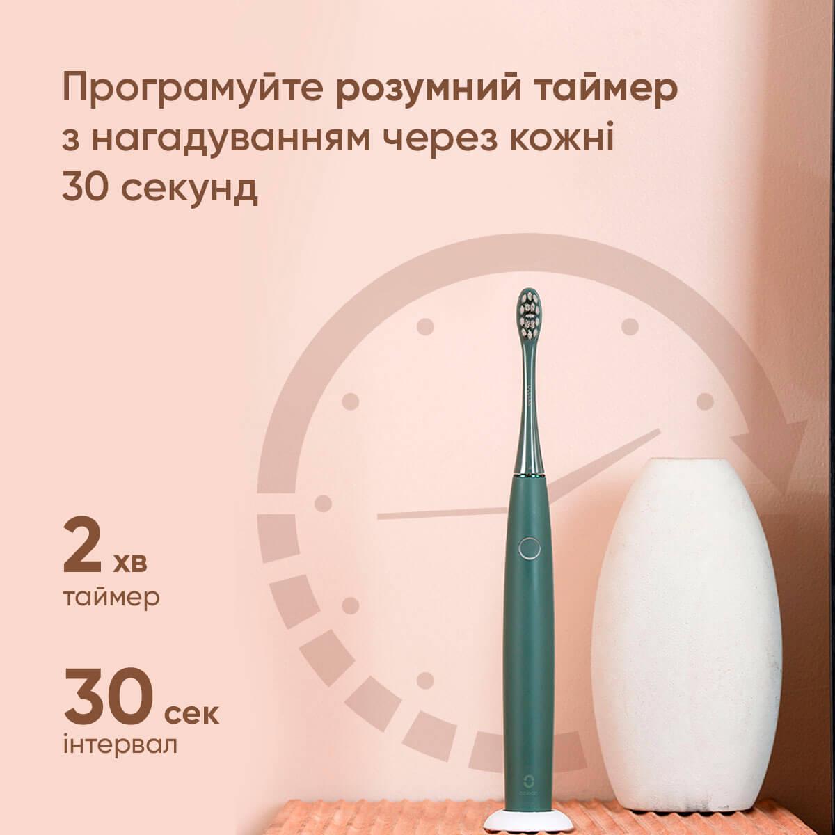 Электрическая зубная щетка Oclean Air 2T Electric Toothbrush Green - фото 9