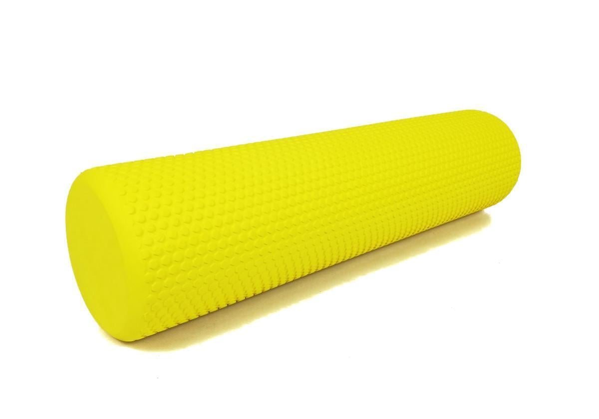 Массажный ролик EasyFit Foam Roller 60 см Желтый (EF-2032-Y)