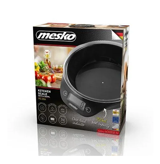 Весы кухонные Mesko MS 3164 на 5 кг Black - фото 4