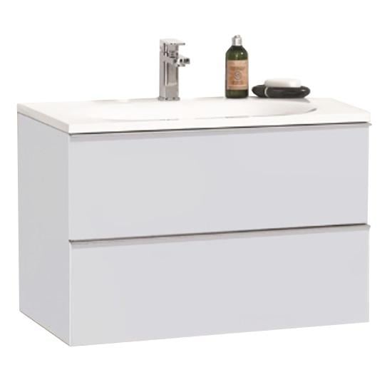 Тумба с умывальником подвесная Devit Universal 090800W 80x52x48 см Белый (194101)