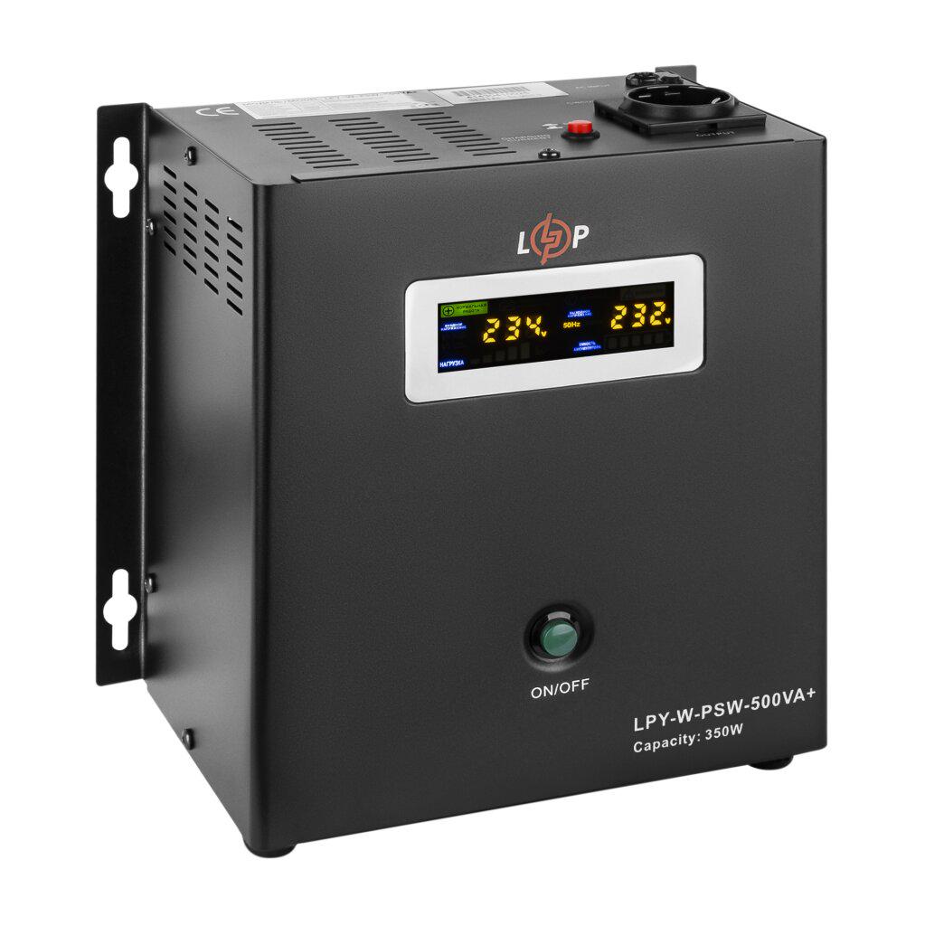 Источник бесперебойного питания LogicPower LPY-W-PSW-500VA с правильной синусоидой 12V 350 Вт 5A/10A (992)