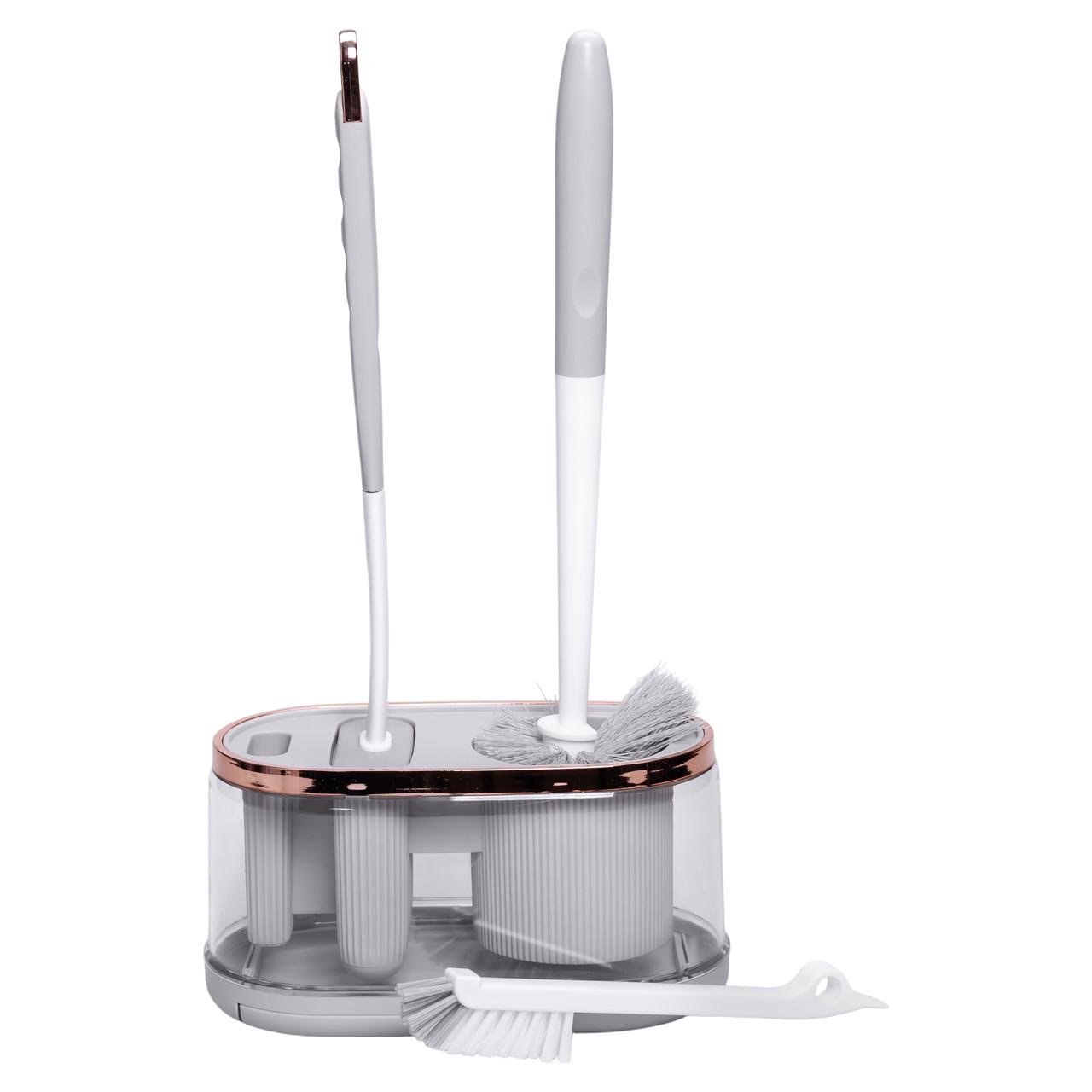 Набір для туалету настінний 3в1 2 йоржи/щітка (HP-35015-47G) - фото 7 Набір для туалету настінний 3в1 2 йоржи/щітка (HP-35015-47G) - фото 7