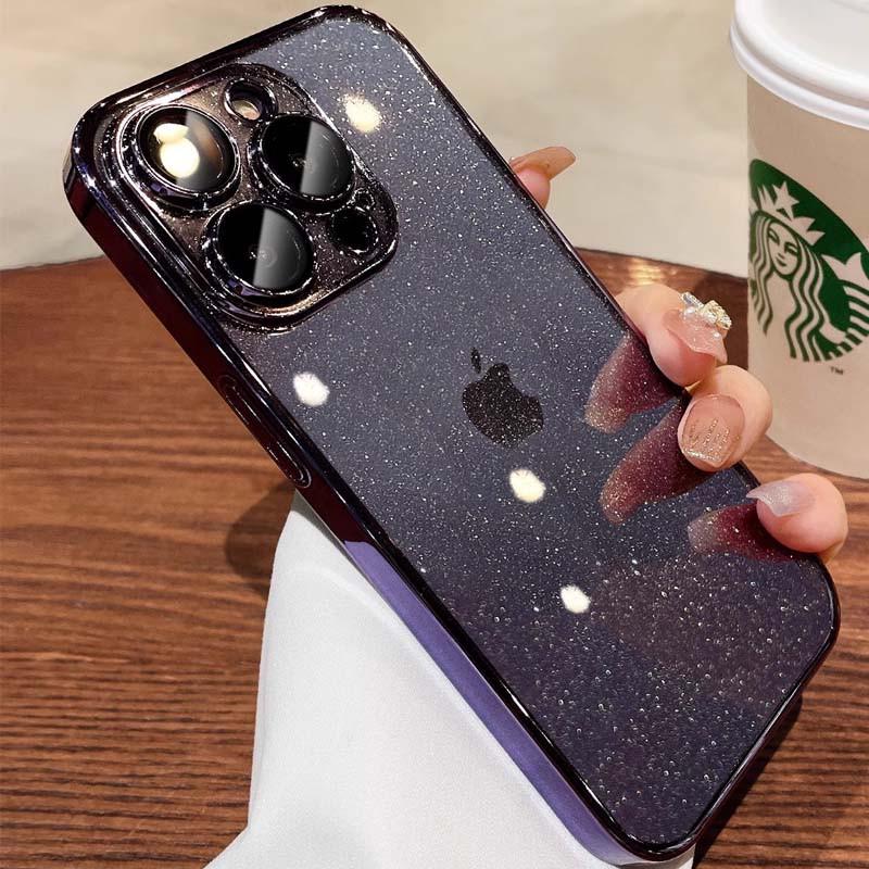 Протиударний чохол TPU+PC Glittershine для Apple iPhone 13 Pro (6.1") Purple - фото 2