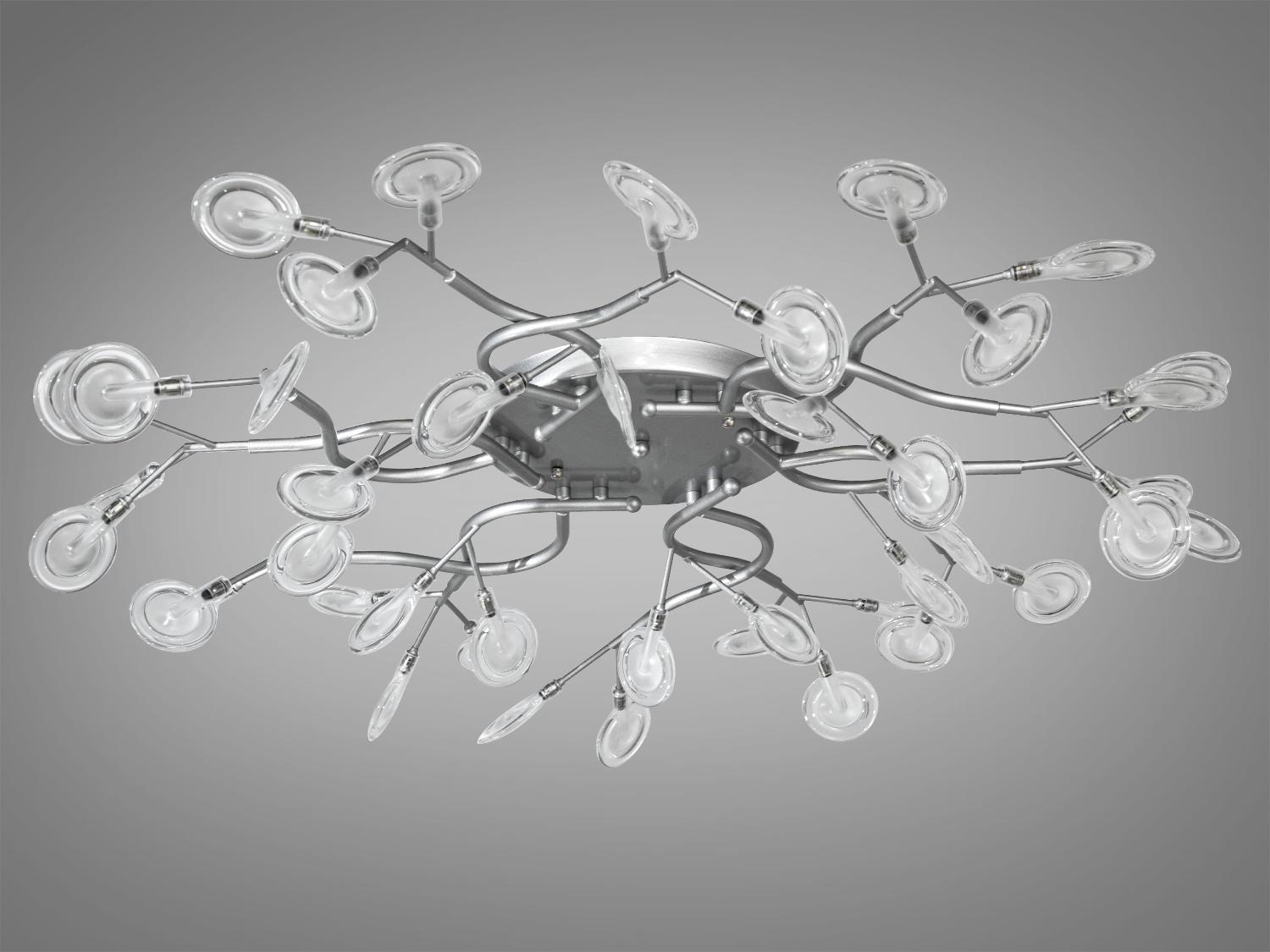 Люстра потолочная Светлячок 42 ламп Хром-сатин (X890-42C SL) - фото 2 Люстра потолочная Светлячок 42 ламп Хром-сатин (X890-42C SL) - фото 2