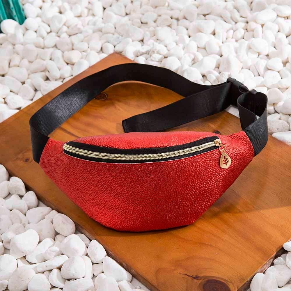 Женская сумка бананка Красный