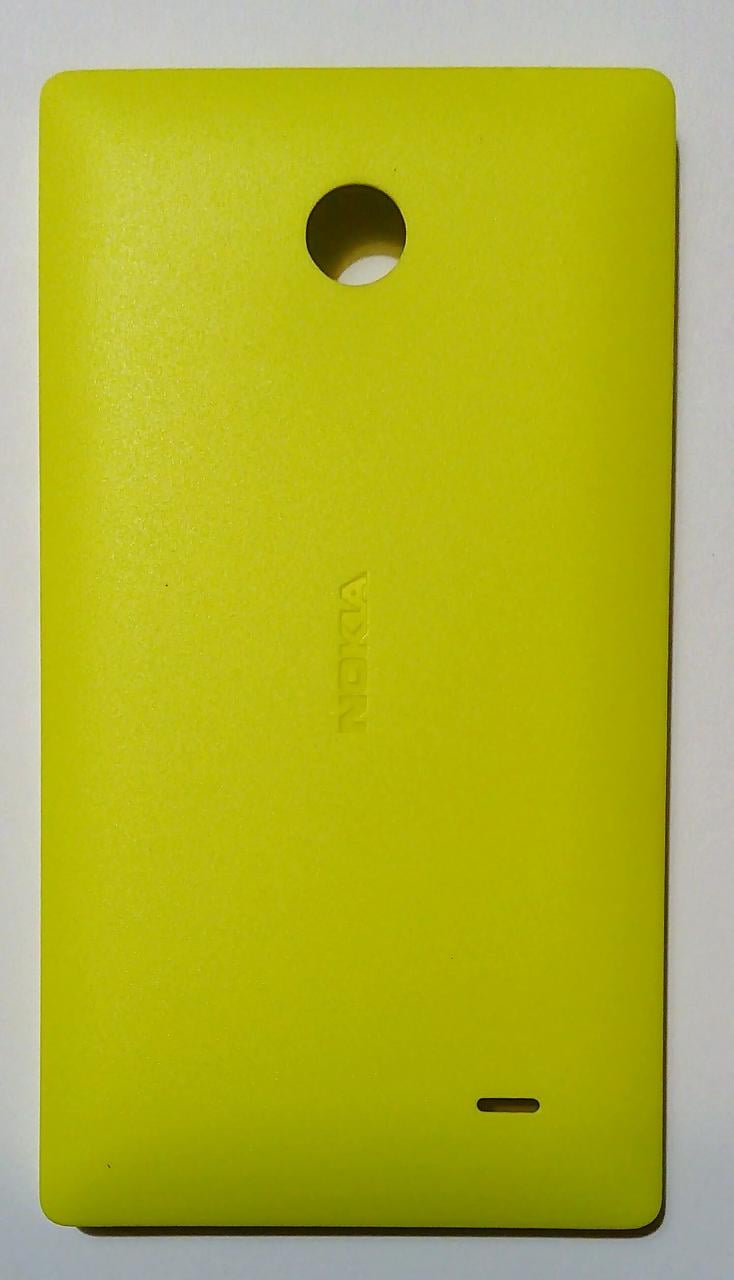 Задняя крышка Nokia X Dual Sim RM-980, с боковыми кнопками (желтый)