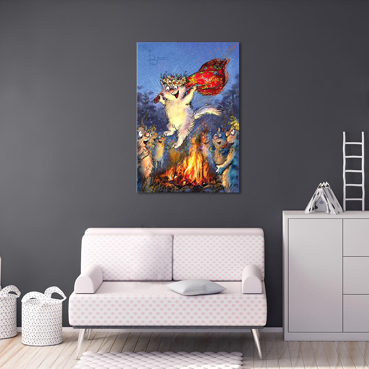 Модульная картина На Ивана на Купала 1 модуль 60x90 см