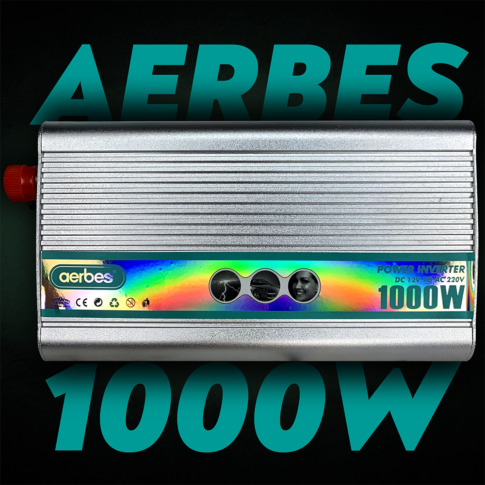 Автомобильный инвертор Aerbes AB-Q013 с модифицированным синусом 1000 Ватт 1000 W (122) - фото 2