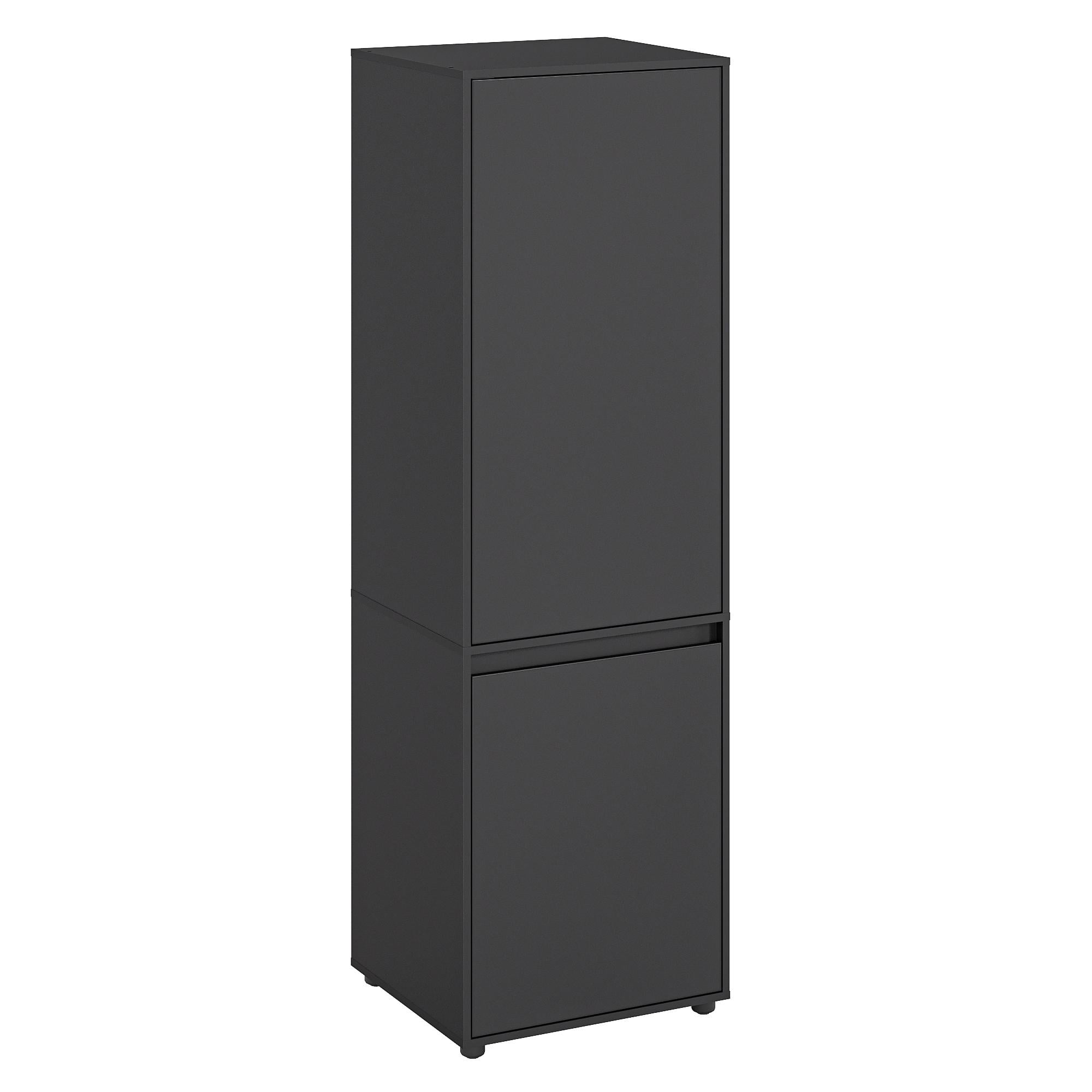 Шафа мала для одягу KOMTO CUBE 60F з 2 дверцятами та 2 секціями Антрацит (p-186-2908) Шафа мала для одягу KOMTO CUBE 60F з 2 дверцятами та 2 секціями Антрацит (p-186-2908)