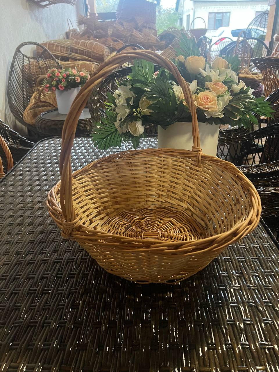 Корзина круглая на корпоративных подарков Сімейний Затишок Коричневый - фото 8 Корзина круглая на корпоративных подарков Сімейний Затишок Коричневый - фото 8