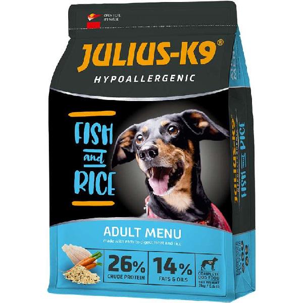 Корм для собак JULIUSК-9 Fish&Rice гіпоалергенний 3 кг (000019780)