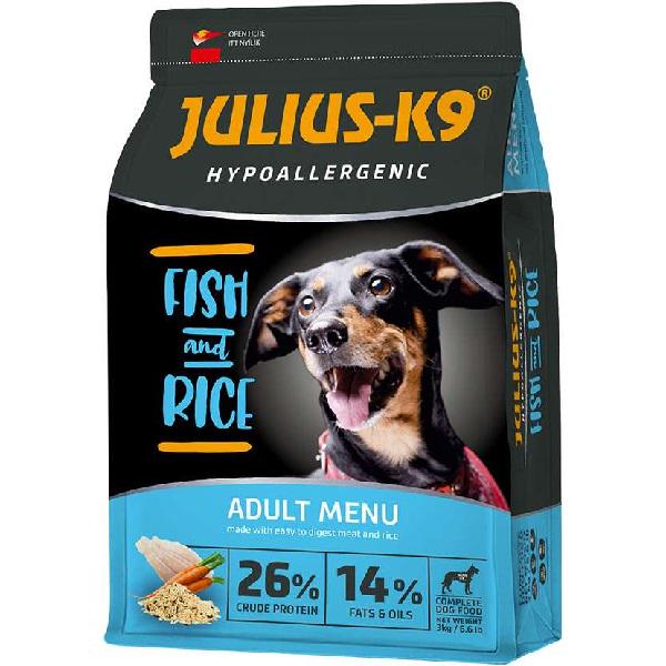 Корм для собак JULIUSК-9 Fish&Rice гіпоалергенний 3 кг (000019780) - фото 1