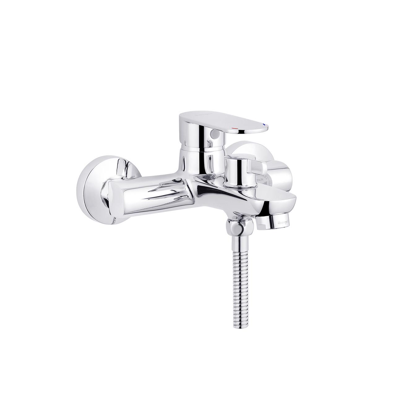 Смеситель для ванны IBERGRIF River M13221 с душевым гарнитуром Хром (CV028476)