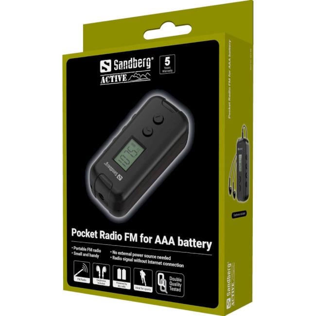 Радіоприймач Sandberg Pocket Radio FM для AAA Battery (421-00) - фото 5