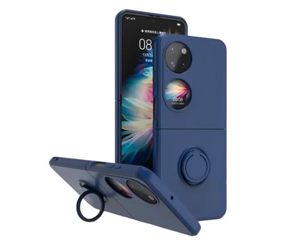 Чохол-накладка Omeve Shockproof Ring для Huawei P50 Pocket Синій