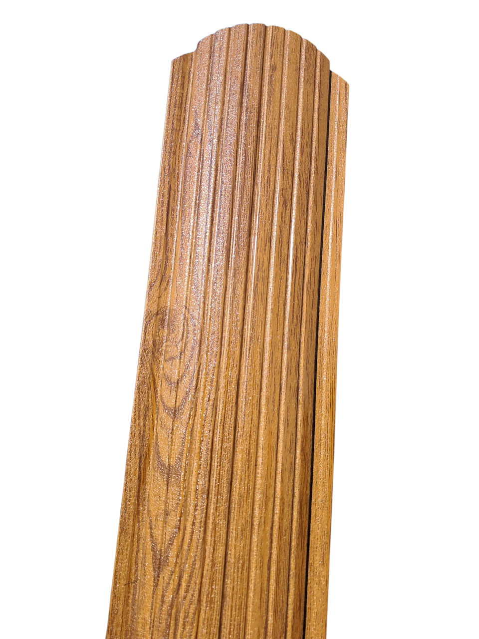 Штахетник металлический Дуб 3Д полукруглый усиленный двухсторонний 1 м (2716245887)