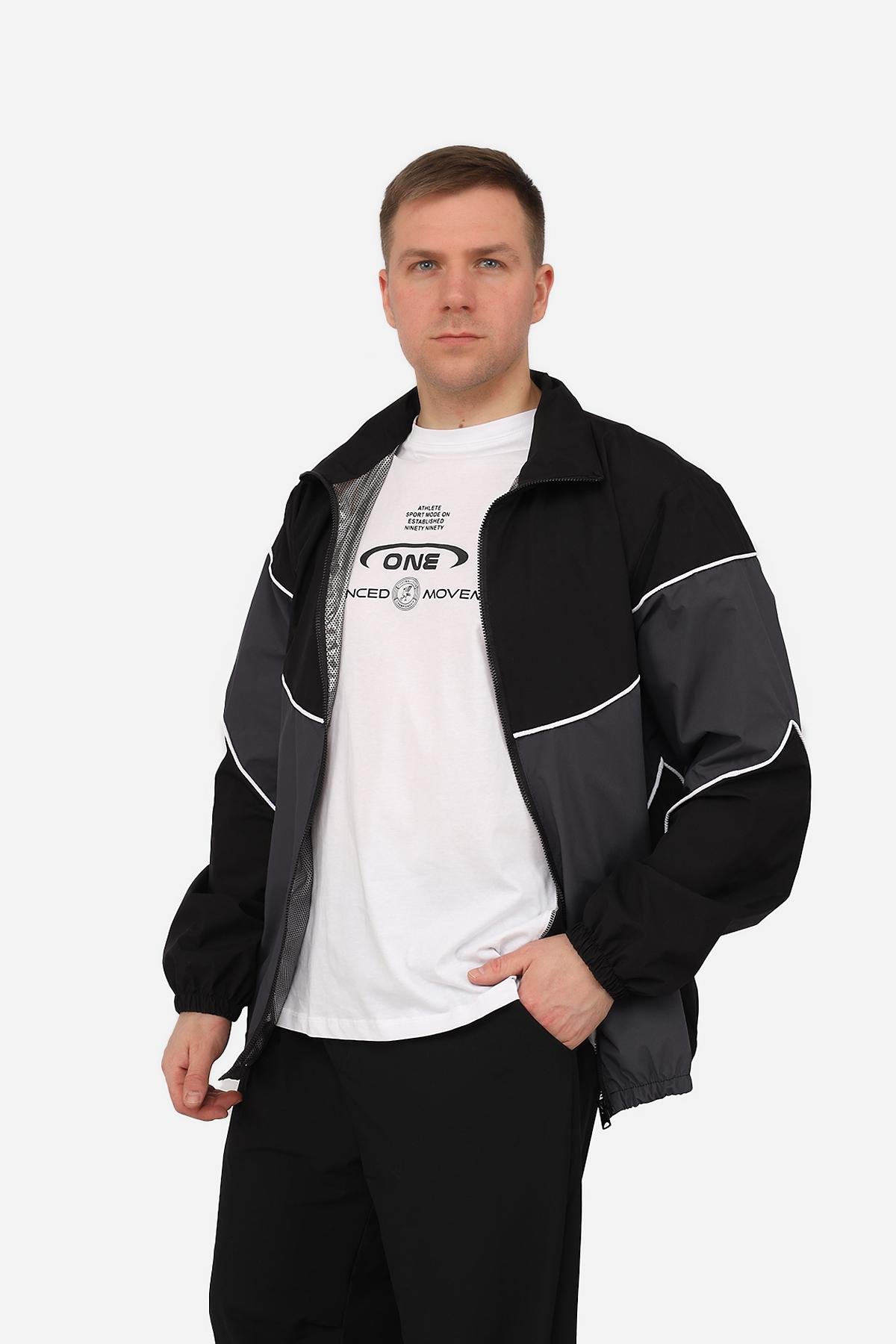 Ветровка мужская р. 46 Черный (SKT001050546)