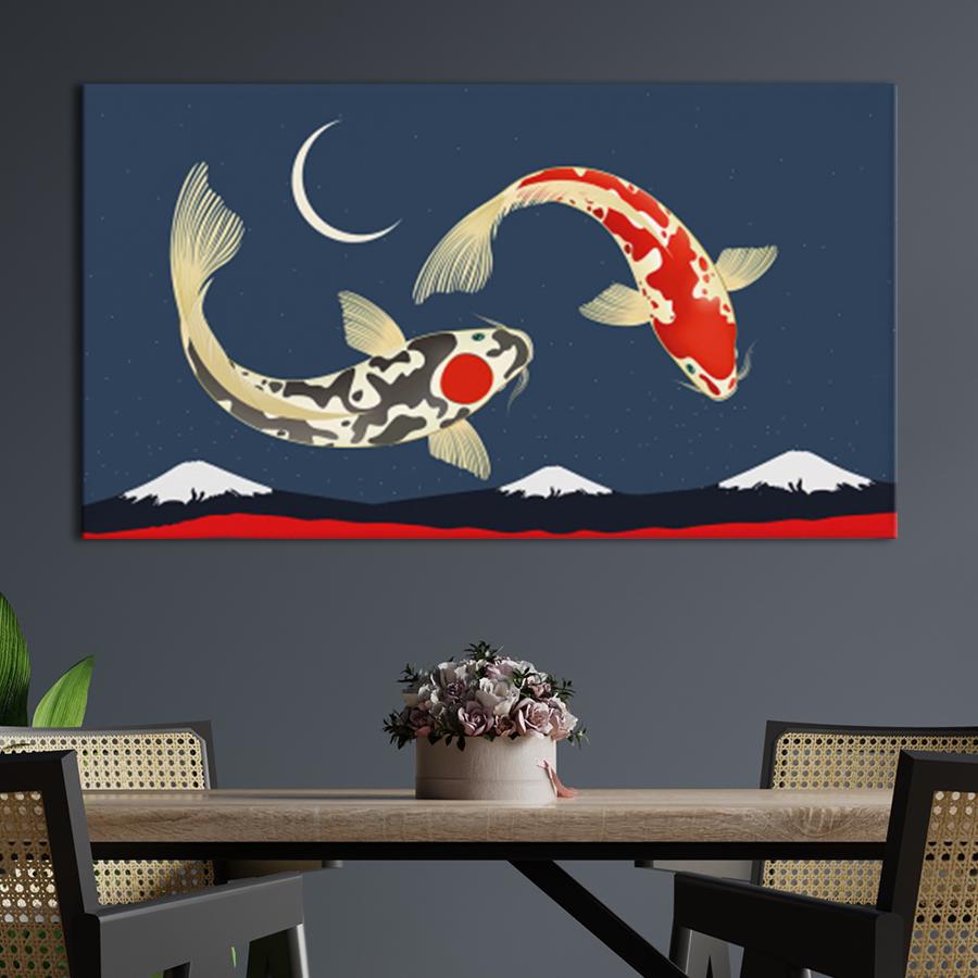 Картина для интерьера в ночном небе 160x80 см (K0018_XL)