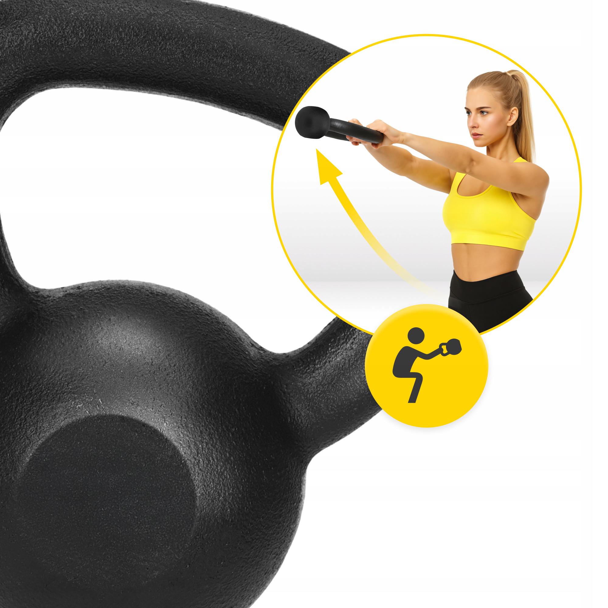 Гиря металева 4fizjo 8 кг Black (P-5907739319821) - фото 4