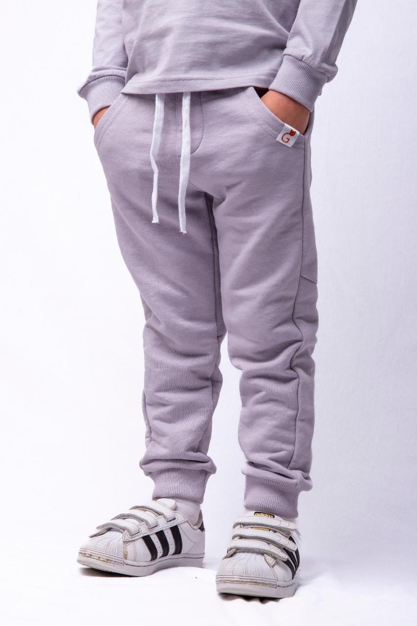 Брюки спортивные для мальчиков тринитка р. 110 см Серый