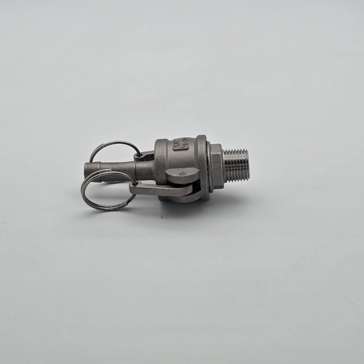 Комплект Camlock F+C 1/2" AISI 316 со штуцером с наружной резьбой и муфтой с елкой Ø 13 мм (35380279)