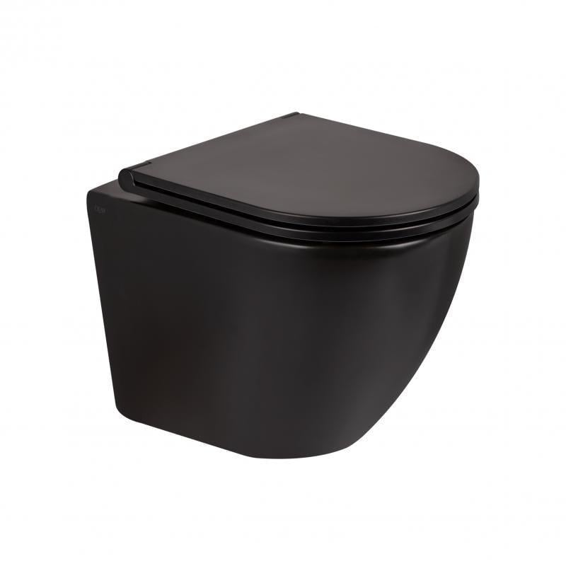 Унитаз подвесной Q-tap Robin безободковый с сиденьем Soft-close QT13332141ERMB (14089)