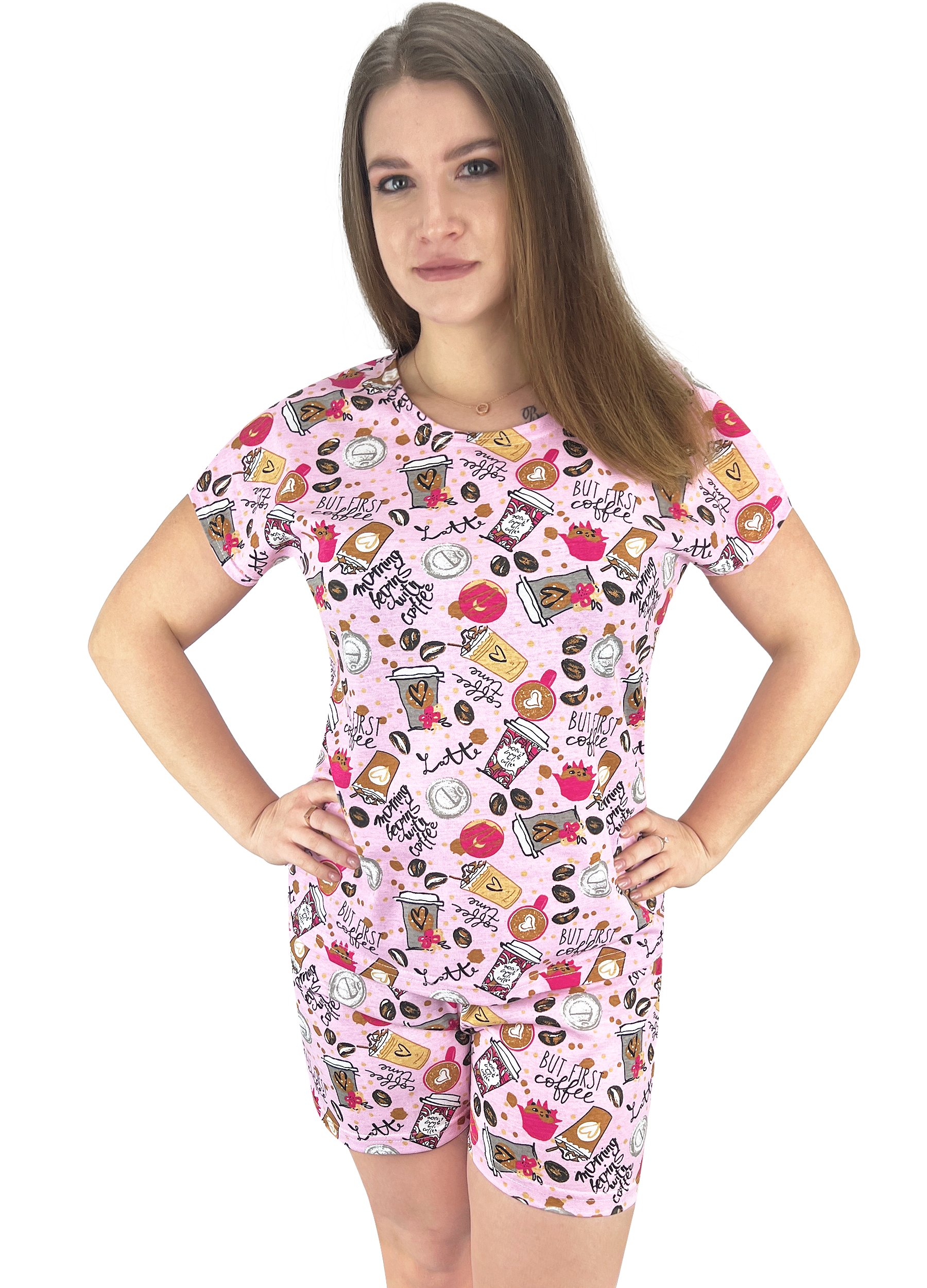 Пижама женская Перлина Стилів 29590 р. 52-54 Разноцветный (15568)