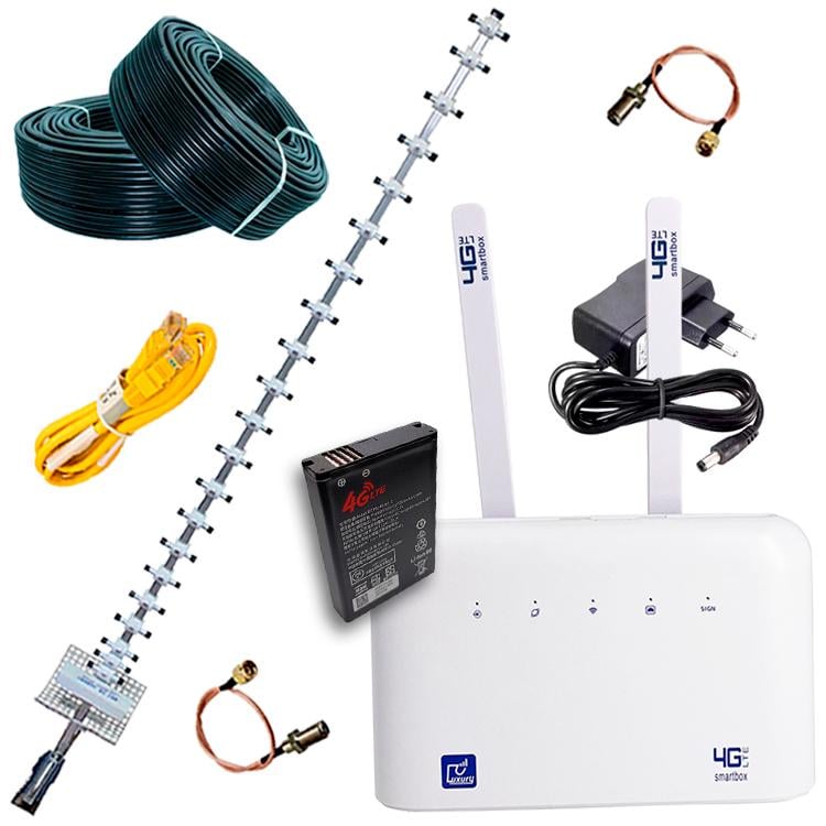 Комплект для интернета 4G Luxury B612 Pro/Антенна 21 дБ/Аккумулятор 5000 mAh (161)
