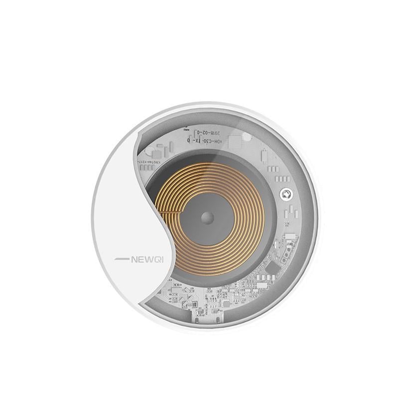 Беспроводное зарядное устройство NEWQI Wireless Charger Pad беспроводная зарядка 10W Белый (SUN3490)