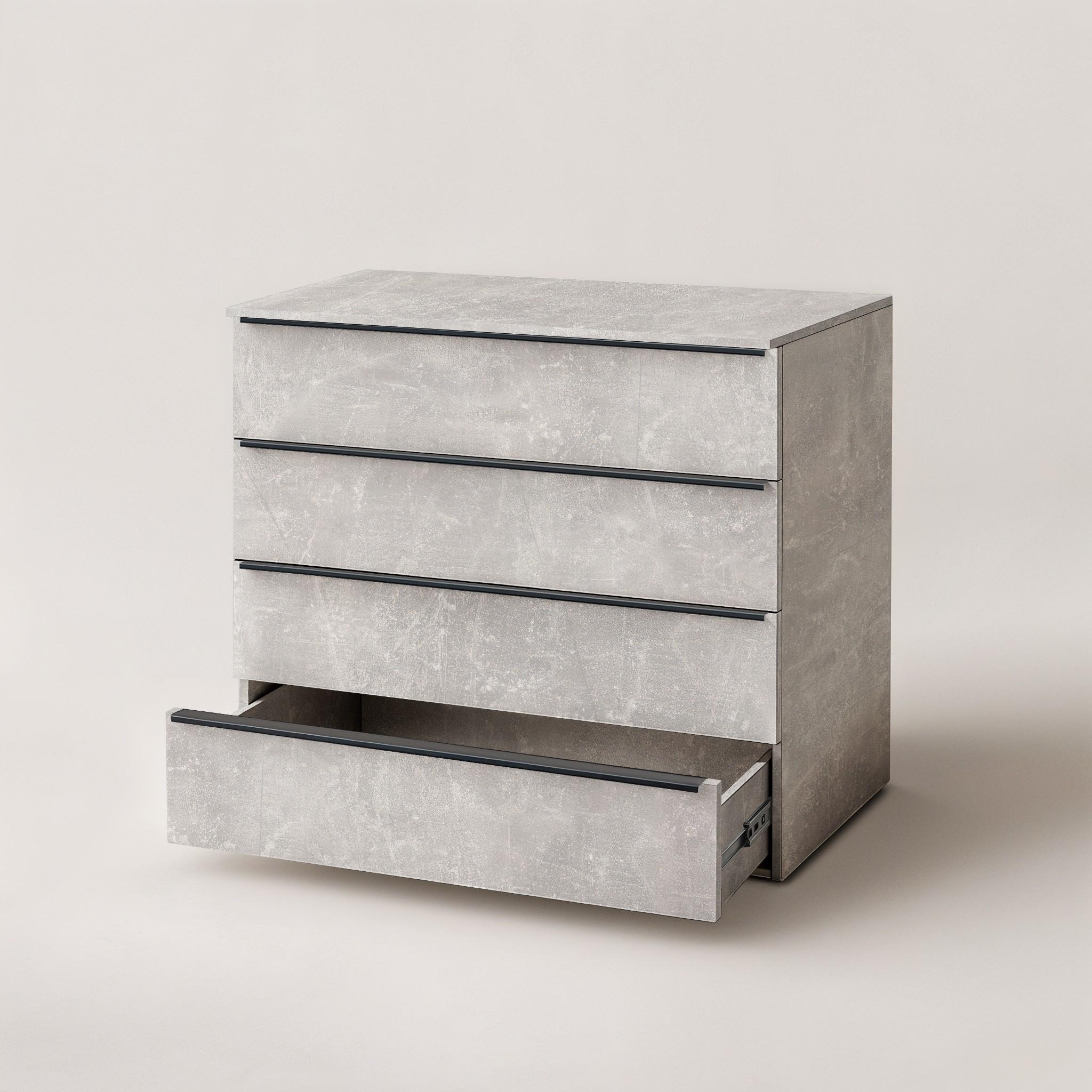 Комод на 4 ящика FTX-4 1000х544х1014 мм Бетон - фото 3 Комод на 4 ящика FTX-4 1000х544х1014 мм Бетон - фото 3
