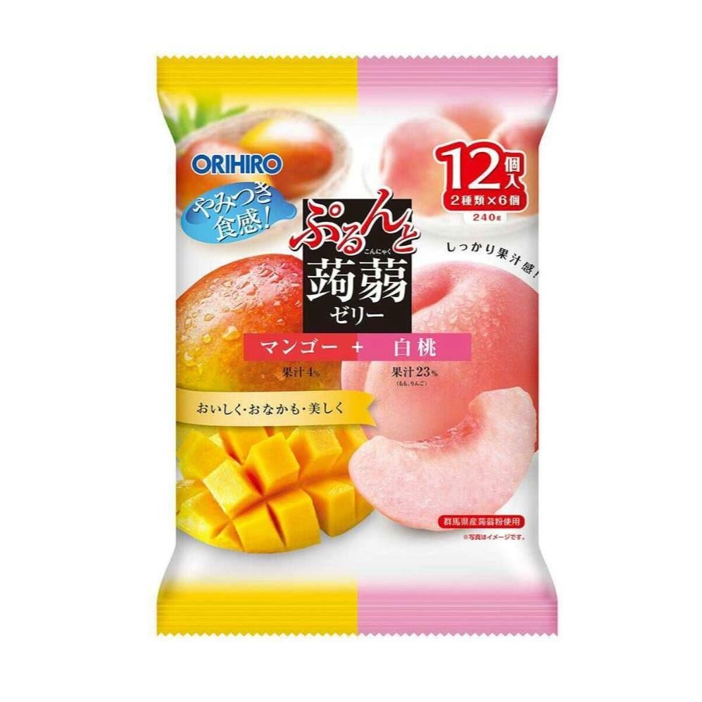 Конняку-желе Orihiro Purunto Konjac Jelly низкокалорийное манго персик 240 г (2837476165)