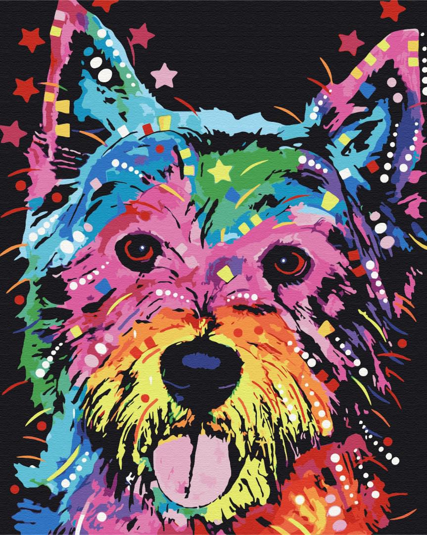 Картина по номерам Brushme Разноцветный Барсик 48x60 см (BS51472L)