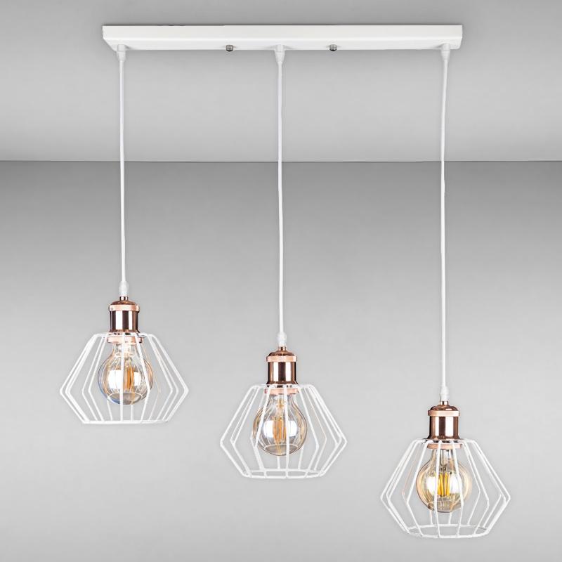 Люстра подвесная Light House LS-17196F-3 RG 500 Белый/Медь