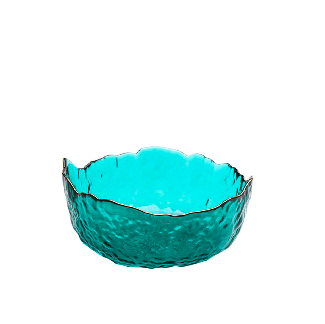 Салатник Olens с золотым ободком 17 см Бирюзовый (O8030-163)