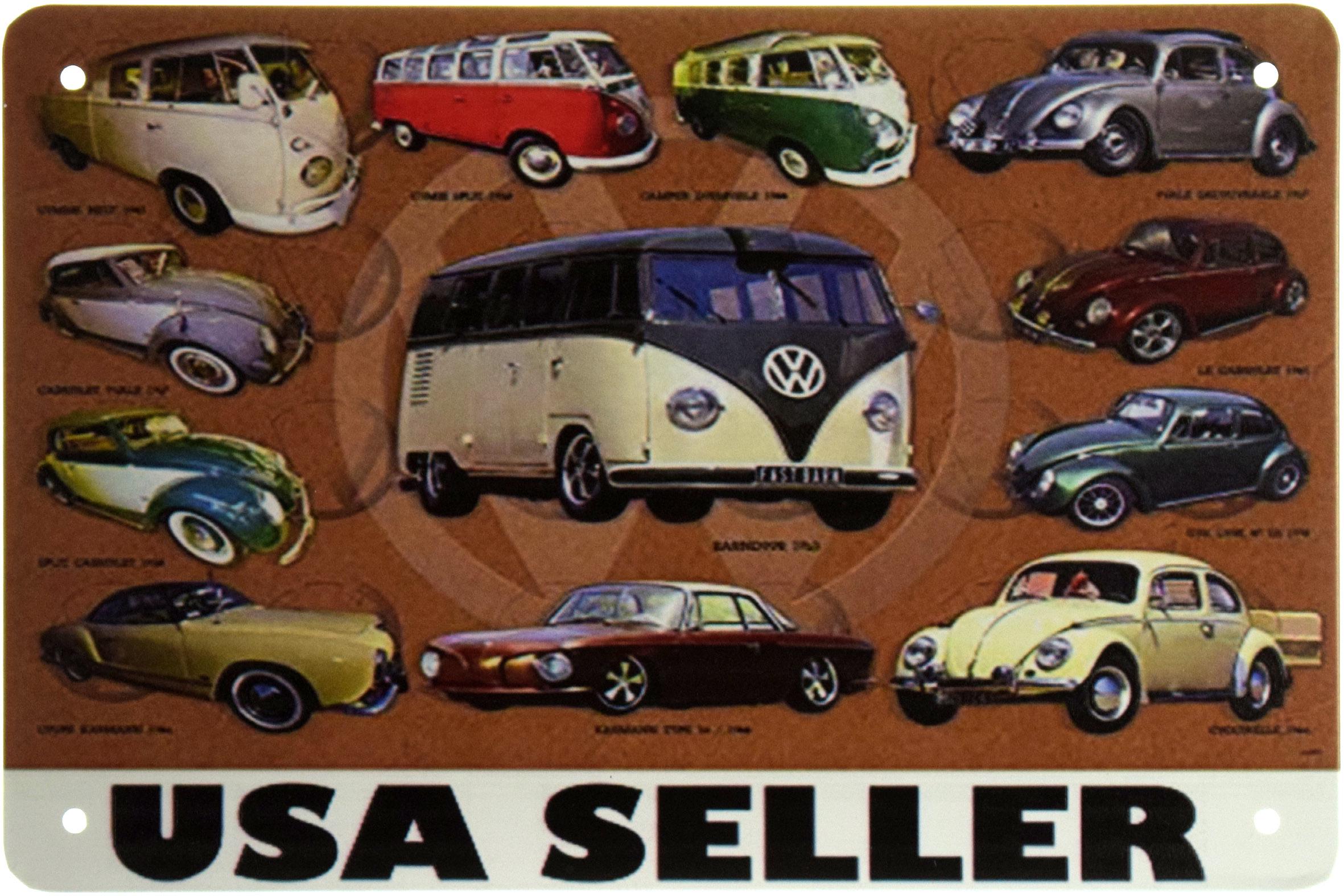 Табличка металева Volkswagen USA Seller 20x30 см
