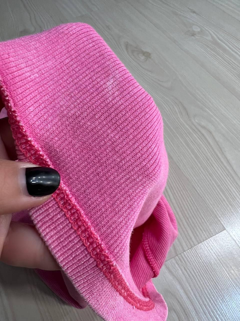 Платье женское MMC 240030 длинное в рубчик OS Розовый (26938690) - фото 4