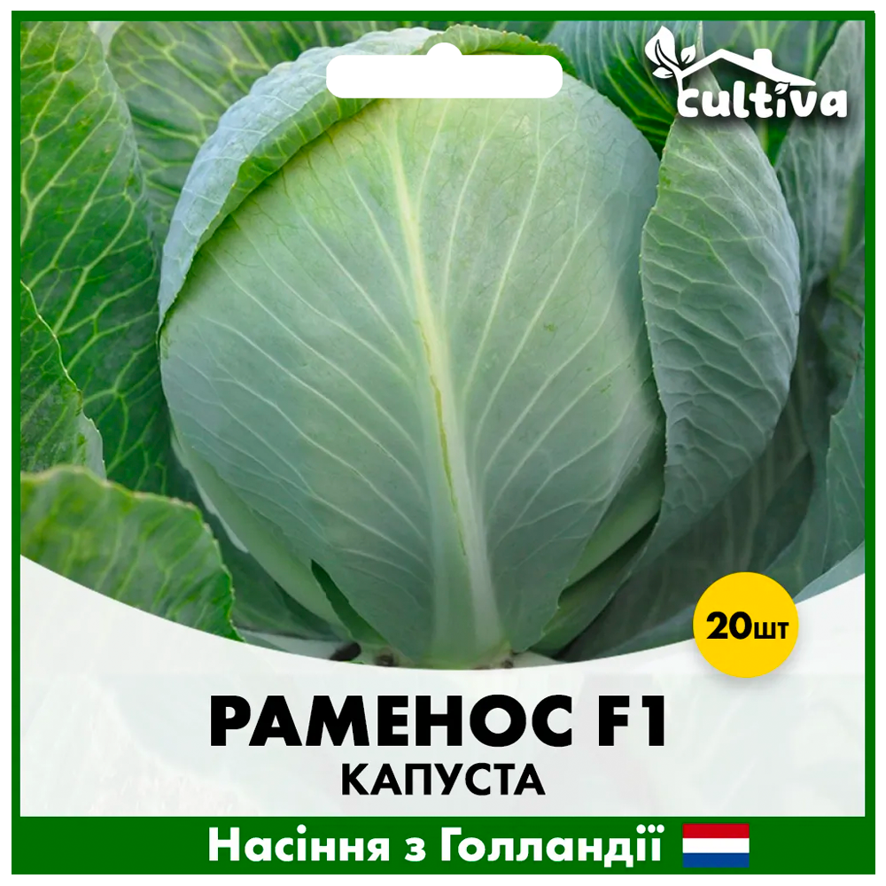 Семена капусты Hazera Белоголова Раменос F1 20 шт. (00156)