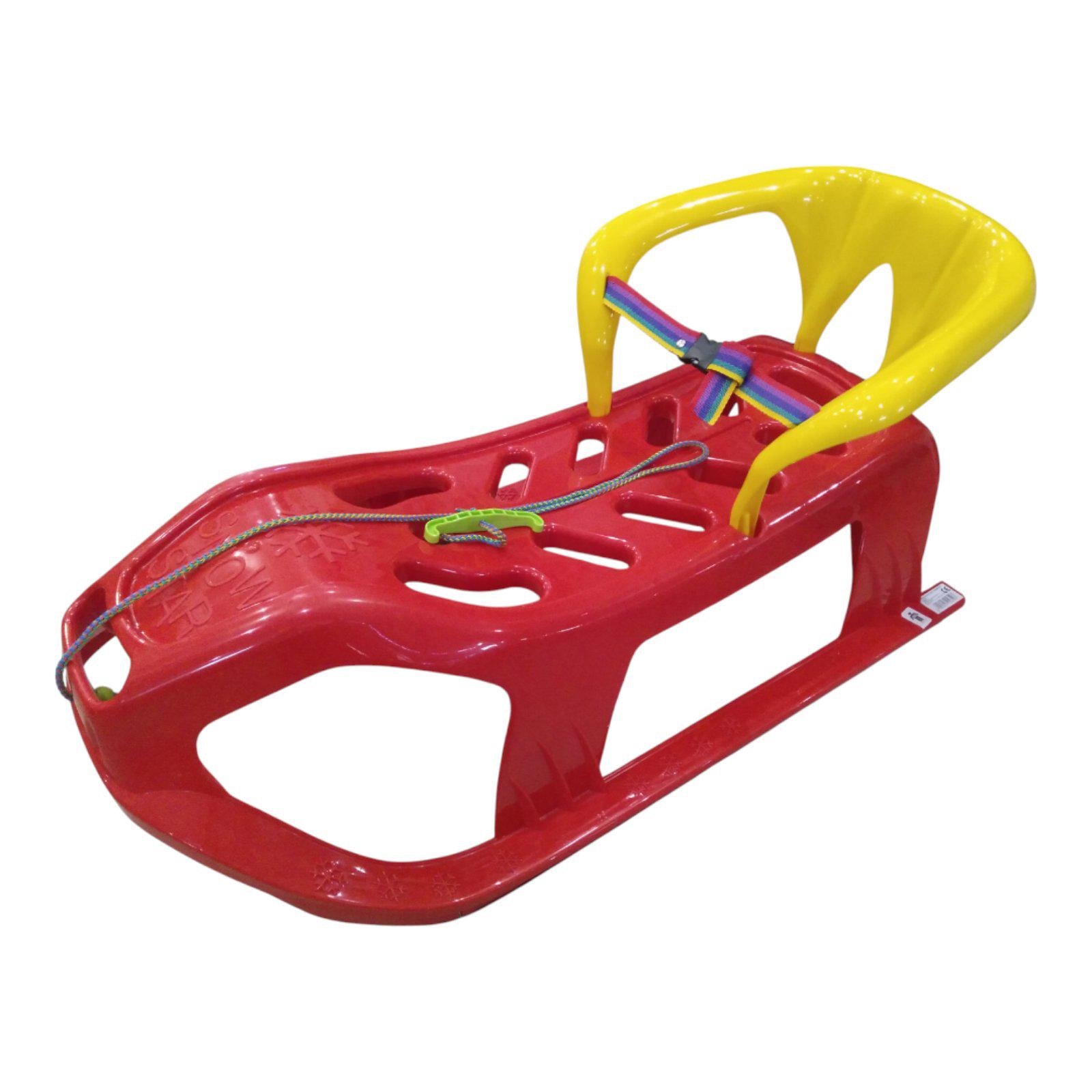 Санки-дитячі зі спинкою Marmat Snow Star Червоний (111) Санки-дитячі зі спинкою Marmat Snow Star Червоний (111)